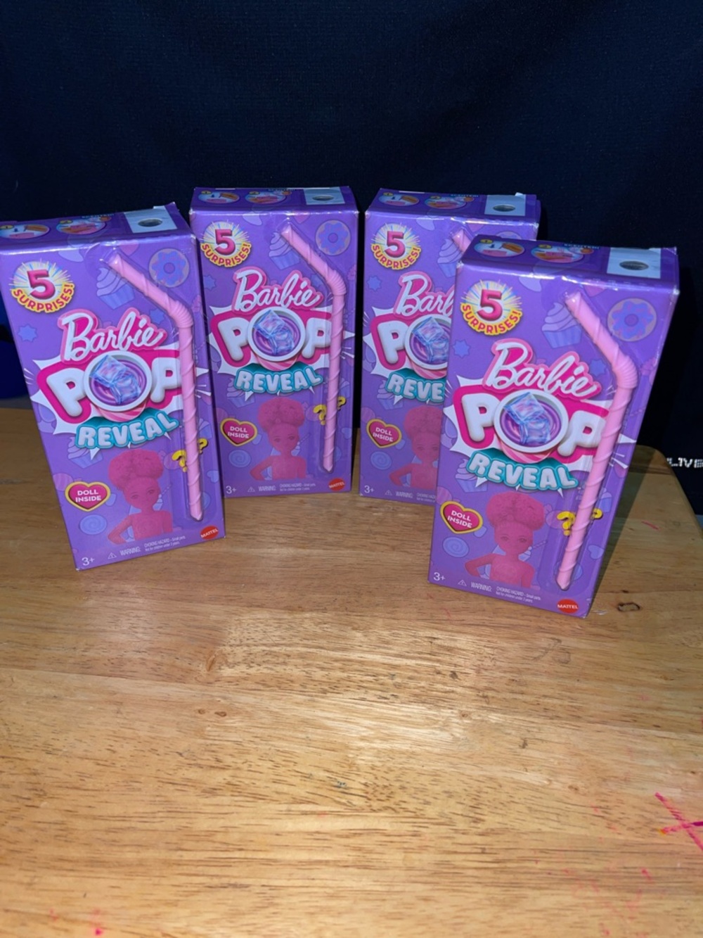 Barbie Pop Reveal Party Favors - Purple Pack (Set of 4)
